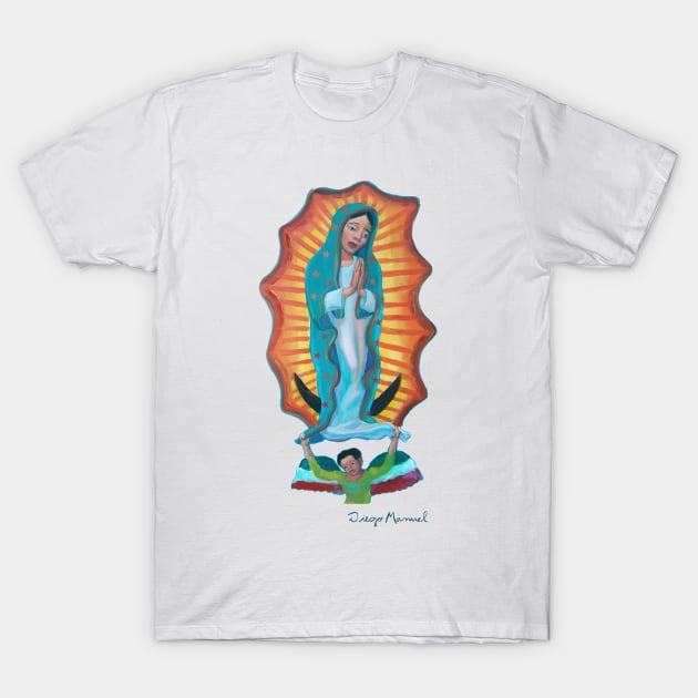 Virgin of Guadalupe 2 by Diego Manuel T-Shirt by diegomanuel